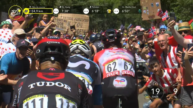 Tour de France 2025 – Etappe 16: Enric Mas zet aan, terwijl Pogacar en Vingegaard de Mont Ventoux beklimmen
