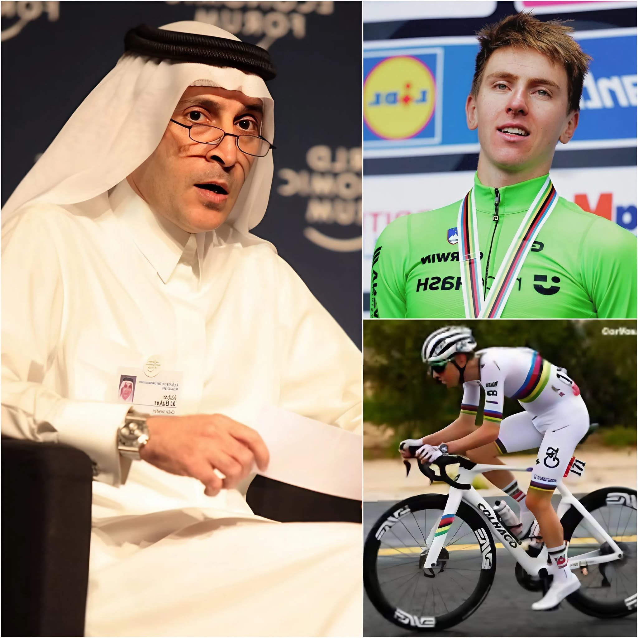 Qatar Airways presenetljivo razkriva osebno sponzorsko pogodbo s 27-letnim zvezdnikom Tadejem Pogačarjem